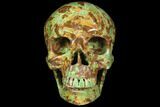 Realistic, Polished Autumn Jasper Skull #116692-4